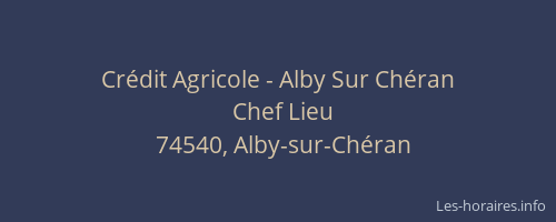 Cr&eacute;dit Agricole - Alby Sur Ch&eacute;ran