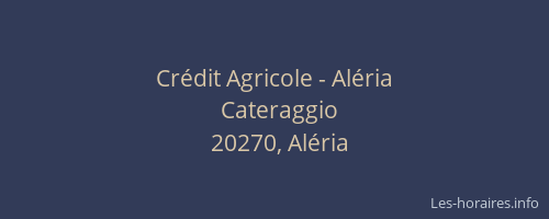 Crédit Agricole - Aléria
