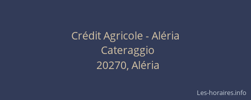 Cr&eacute;dit Agricole - Al&eacute;ria