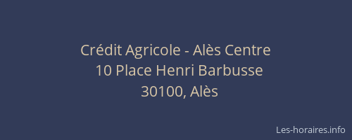 Crédit Agricole - Alès Centre