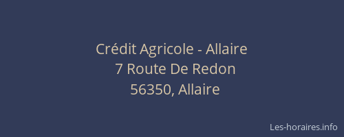 Cr&eacute;dit Agricole - Allaire