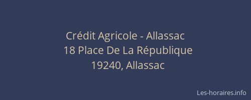 Crédit Agricole - Allassac