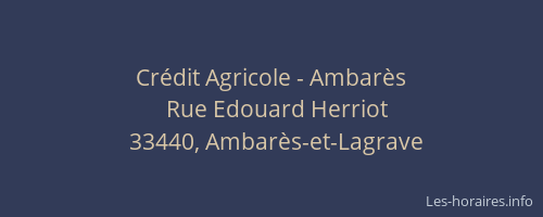 Crédit Agricole - Ambarès