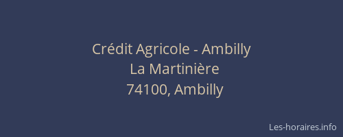 Crédit Agricole - Ambilly