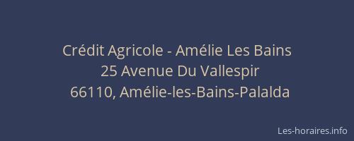 Crédit Agricole - Amélie Les Bains