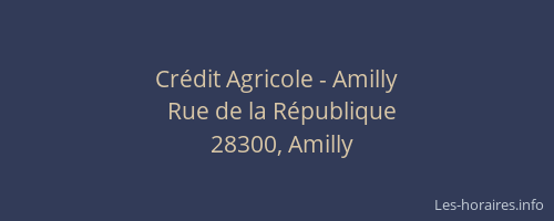 Crédit Agricole - Amilly