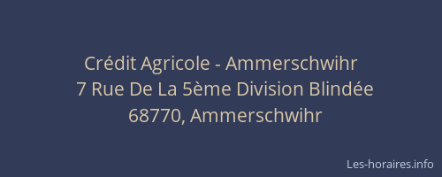 Crédit Agricole - Ammerschwihr