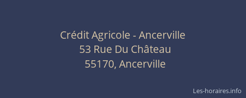 Crédit Agricole - Ancerville