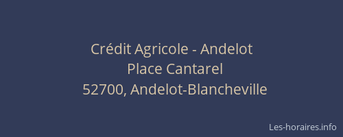 Crédit Agricole - Andelot