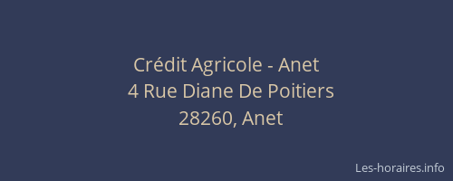Cr&eacute;dit Agricole - Anet