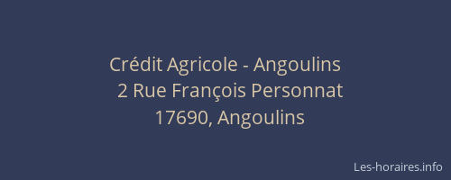 Crédit Agricole - Angoulins
