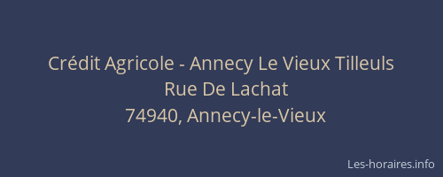 Cr&eacute;dit Agricole - Annecy Le Vieux Tilleuls