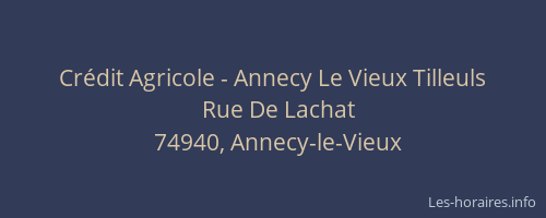 Crédit Agricole - Annecy Le Vieux Tilleuls