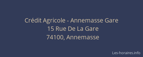 Crédit Agricole - Annemasse Gare