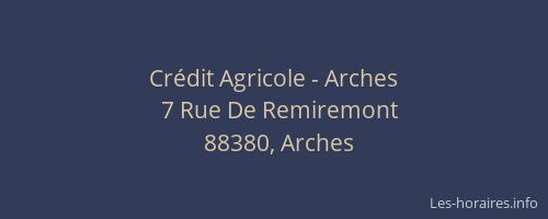 Crédit Agricole - Arches