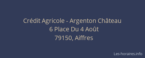 Crédit Agricole - Argenton Château