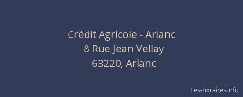 Crédit Agricole - Arlanc