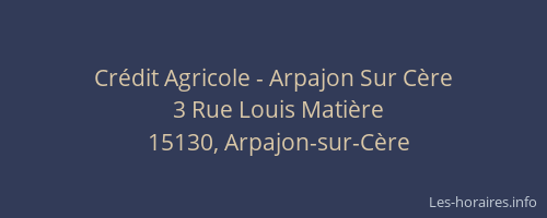 Cr&eacute;dit Agricole - Arpajon Sur C&egrave;re