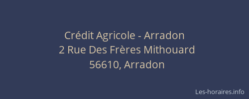 Cr&eacute;dit Agricole - Arradon