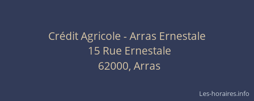 Crédit Agricole - Arras Ernestale