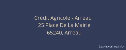 Cr&eacute;dit Agricole - Arreau