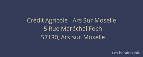 Crédit Agricole - Ars Sur Moselle
