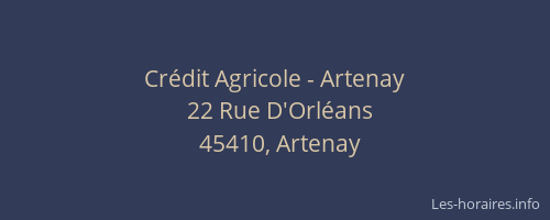 Crédit Agricole - Artenay