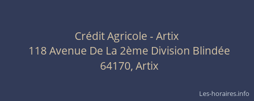 Crédit Agricole - Artix