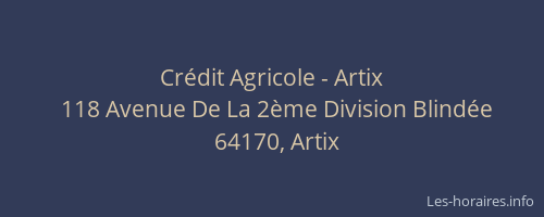 Cr&eacute;dit Agricole - Artix