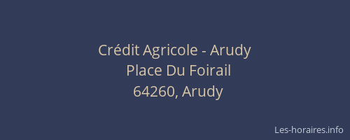 Crédit Agricole - Arudy