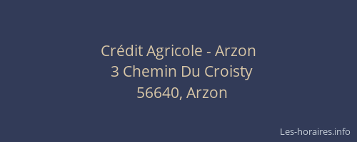 Crédit Agricole - Arzon