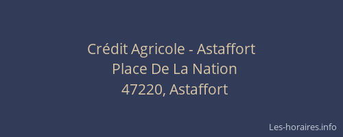 Crédit Agricole - Astaffort