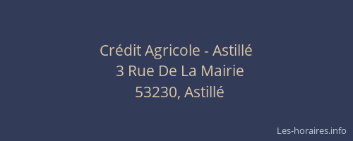 Crédit Agricole - Astillé