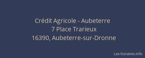 Cr&eacute;dit Agricole - Aubeterre