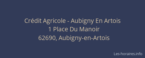 Crédit Agricole - Aubigny En Artois