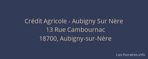 Crédit Agricole - Aubigny Sur Nère