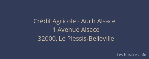 Cr&eacute;dit Agricole - Auch Alsace
