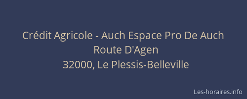 Cr&eacute;dit Agricole - Auch Espace Pro De Auch