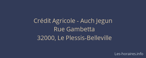 Cr&eacute;dit Agricole - Auch Jegun