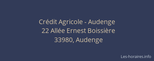 Crédit Agricole - Audenge