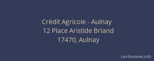 Cr&eacute;dit Agricole - Aulnay