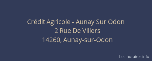Crédit Agricole - Aunay Sur Odon