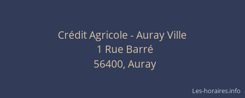 Crédit Agricole - Auray Ville