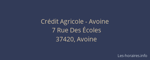 Crédit Agricole - Avoine