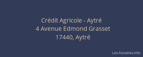 Cr&eacute;dit Agricole - Aytr&eacute;