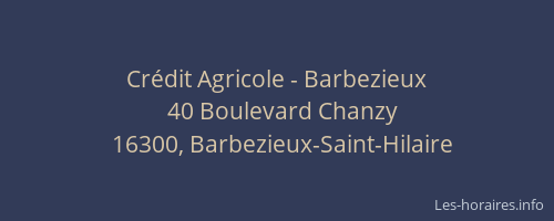 Crédit Agricole - Barbezieux