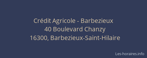 Cr&eacute;dit Agricole - Barbezieux