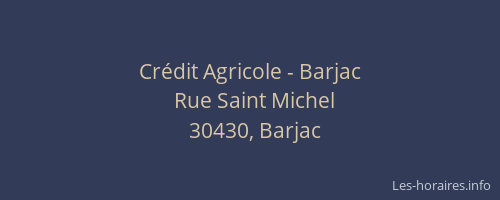 Cr&eacute;dit Agricole - Barjac