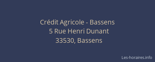 Crédit Agricole - Bassens