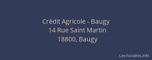 Crédit Agricole - Baugy